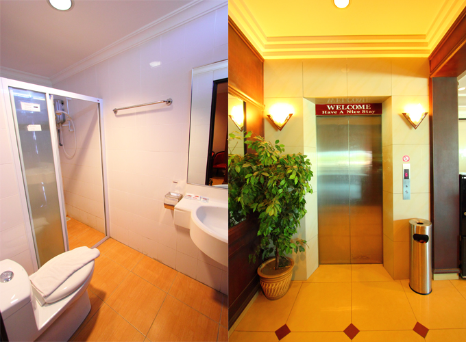 Shower room & elavator