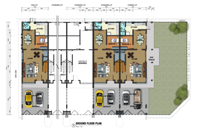 2-Storey Terrace Houses - Ground Floor